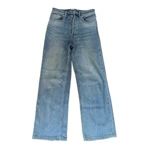 Free Poole Women's Blue Wide-Leg Jeans